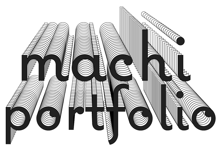 メインビジュアルの装飾machiportfolioのオブジェクト