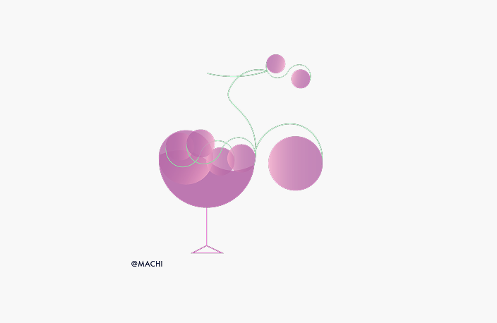 ぶどうのぶの作字