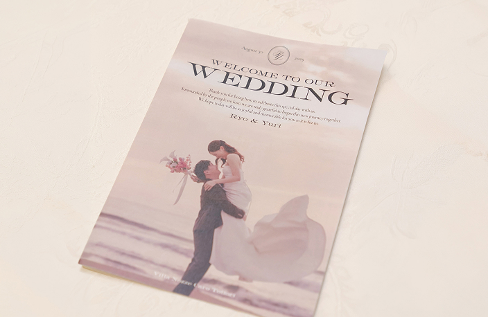 ウェディングプロフィールブック表紙デザイン